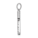 Rhodium Over 14K White Gold Diamond Letter K Initial Pendant