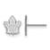Rhodium Over Sterling Silver NHL Toronto Maple Leafs LogoArt Extra Small
Post Earrings