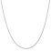Rhodium Over 14k White Gold 1mm Solid Diamond-Cut Parisian Wheat 14 Inch Chain