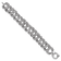 Rhodium Over Sterling Silver Polished 20mm Triple Circle Link Bracelet