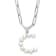 Rhodium Over Sterling Silver 3-5.5mm Freshwater Cultured Pearl LETTER C
18-inch Necklace