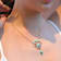 Barse Jewelry Blue Composite Turquoise Gold Tone Celestial Drop Necklace
