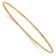 14K Yellow Gold 1.5mm Diamond-cut Slip-on Bangle Bracelet