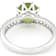 Peridot And White Topaz Ring In Sterling Silver