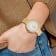 Ladies Charles Hubert IP-plated Stainless Steel White Dial Watch