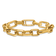 18K Yellow Gold 10mm Oval Link 8 inch Bracelet