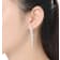 CZ Leaf-Accent Dangle Earrings In Sterling Silver