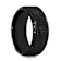 KNIGHT Steel Chain Black Titanium Wedding Ring Polished Beveled Edges
Set with Black Diamonds 10mm