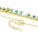 Turquoise Dangle Station Necklace In 18K Gold Over Sterling Silver