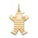 14K Yellow Gold Satin Boy Joy Charm