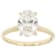 Lab-Grown Diamond Oval Solitaire Ring In 14K Gold 2.00ct