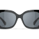 Chanel Black Frame with Large "CC Black Logo / Gray Lens Sunglasses