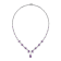 Purple African Amethyst Platinum Over Sterling Silver Necklace 7.44ctw