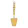 14k Yellow Gold 3D Concrete Tool Spatula Charm