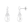 7.5-8mm White Cultured Freshwater Pearl Rhodium Over Sterling Silver Earrings