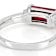 Lab-Created Ruby East-West Band Ring In Sterling Silver