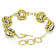 South Sea Mabe Pearl And Zircon Station Bracelet In 18K Gold Over
Sterling Silver 12mm
