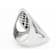 Ultra-Wide Sculptural Band Ring In Sterling Silver
