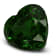 Tsavorite 9.8x9.5mm Heart Shape 4.95ct