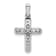 Rhodium Over 14k White Gold Diamond Latin Cross Pendant
