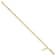 14K Yellow Gold Over Sterling Silver Cross Charm Child's 6in with 1-inch
Extensions Bracelet