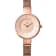 Obaku Women's Denmark Rose Dial Rose Stainless Steel Mesh Band Watch