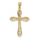 14k Two-tone Gold Diamond-Cut Cross Pendant