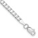 Rhodium Over 14k White Gold 2.9mm Flat Beveled Curb Link Bracelet