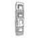 Rhodium Over 14k White Gold Diamond Star of David Chain Slide Pendant