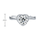Lab-Created Moissanite Solitaire Ring In Sterling Silver 1.4ctw DEW