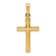 14k Yellow Gold Diamond-cut Small Cross Pendant