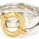 Two-Tone Circle Ring In Gold And Silver