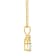 7x5mm Oval Opal with Diamond Accents 14k Yellow Gold Pendant With Chain