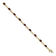 14k Yellow and White Gold with Rhodium Over 14k Yellow Gold Garnet and
Diamond Infinity Bracelet