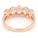 Morganite Oval Band Ring In 18K Rose Gold Over Sterling Silver 2.00ctw