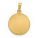 14K Yellow Gold Polished and Satin St Theresa Medal Hollow Pendant