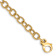 14k Yellow Gold 6.5mm Polished Hand-polished and Textured Fancy Rope
Link Bracelet