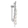Rhodium Over Sterling Silver 5-6mm White Button Freshwater Cultured
Pearl Brooch