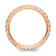 14K Rose Gold Lab Grown Diamond SI1/SI2, G H I, Eternity Band