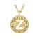 Cardano Initial Z Pendant Necklace In 18K Gold Over Bronze