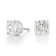 Certified White Lab-Grown Diamond H-I SI 14k White Gold Stud Earrings 1.50ctw