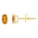 5x3mm Oval Citrine 14k Yellow Gold Stud Earrings