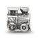 Sterling Silver Train Bead
