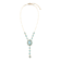 Barse Jewelry Aurora Blue Opal Golden Y Necklace