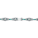 Emerald Color CZ Station Bracelet In Sterling Silver 5.03ctw