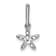 Rhodium Over 14k White Gold Diamond Star Pendant