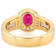 Grape Color Garnet, White Zircon And White Mother-Of-Pearl Band Ring In
18K Gold Over Sterling Silver 1.49ctw