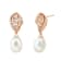 7-7.5mm Oval White Freshwater Pearl with Morganite and Diamond Accents
14K Rose Gold Drop Earrings
