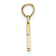 14k Yellow Gold Polished Block Letter T Initial Pendant
