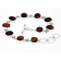Mahogany Tigers Eye Sterling Silver Toggle Bracelet